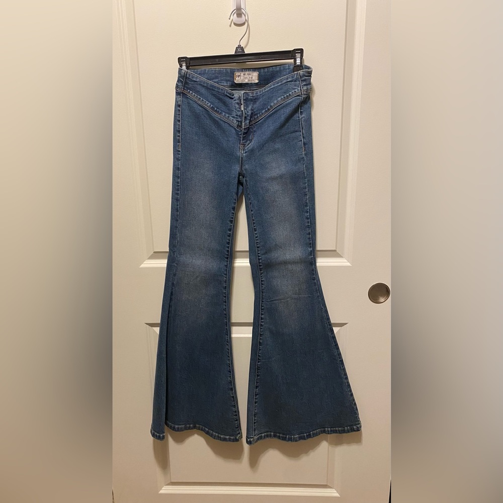 Free People High waisted flare jeans